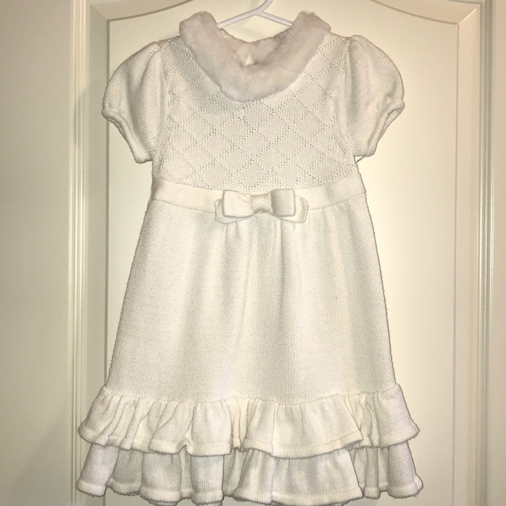 Beautiful Gymboree fur-trimmed Holiday Dress